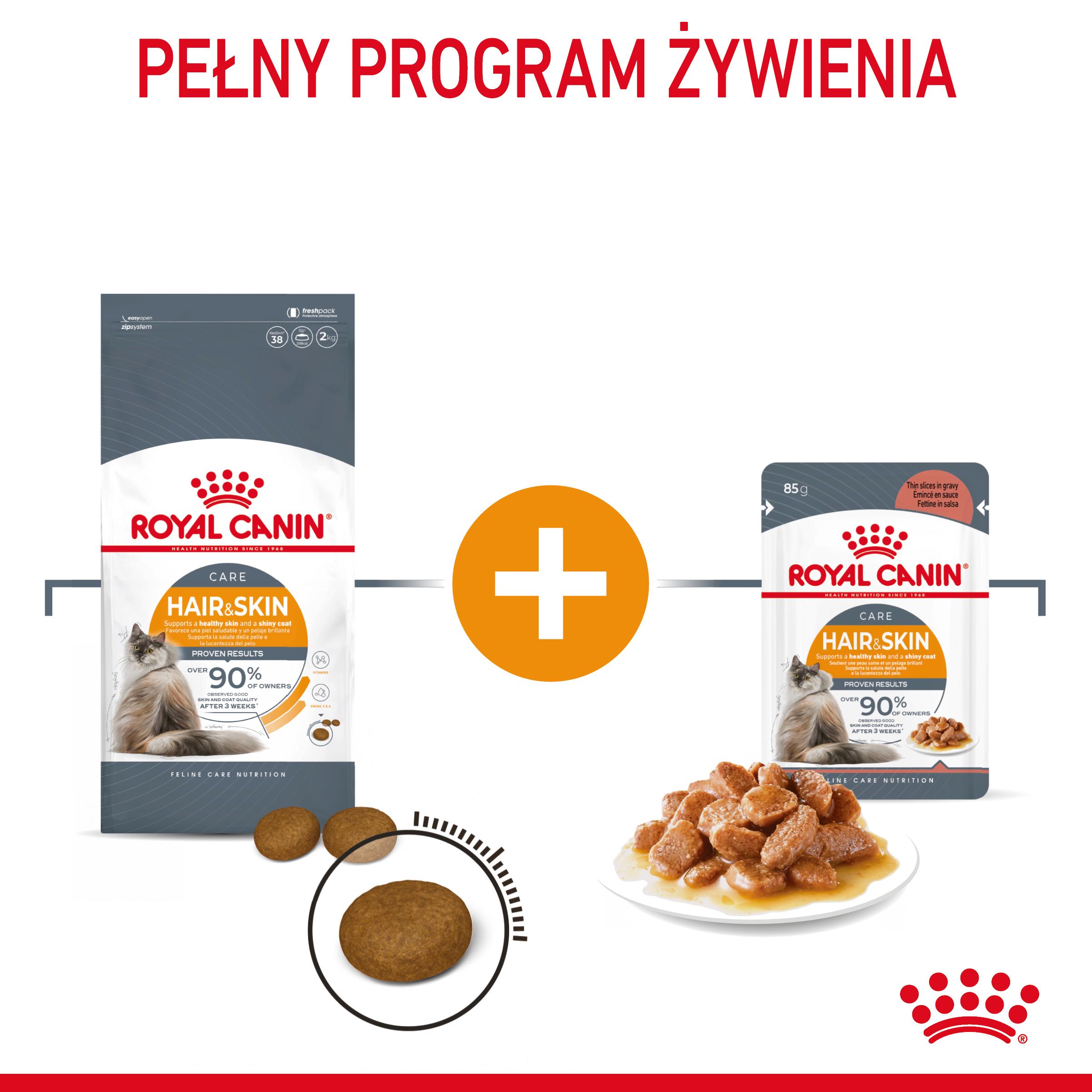 ROYAL CANIN® Hair&Skin Care karma sucha dla kotów dorosłych, lśniąca sierść i zdrowa skóra - Image 6