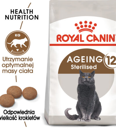 ROYAL CANIN® Ageing Sterilised +12 4kg karma sucha dla kotów dojrzałych, sterylizowanych